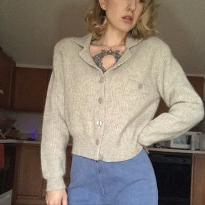 Vintage rabbit hair and lambs wool sweater